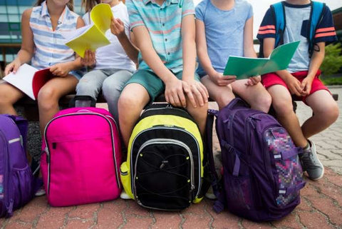 Kids and their backpacks