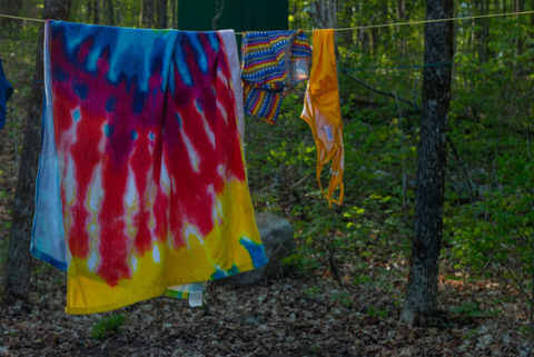 Camping clothesline