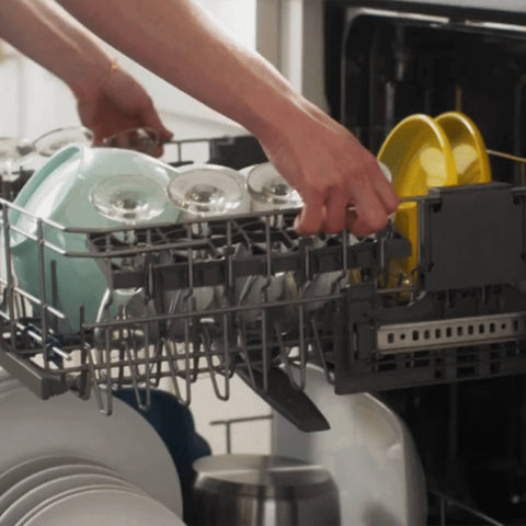 Stock image of a dishwasher