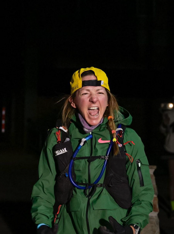 ultrarunner finishing 200 mile race so excited