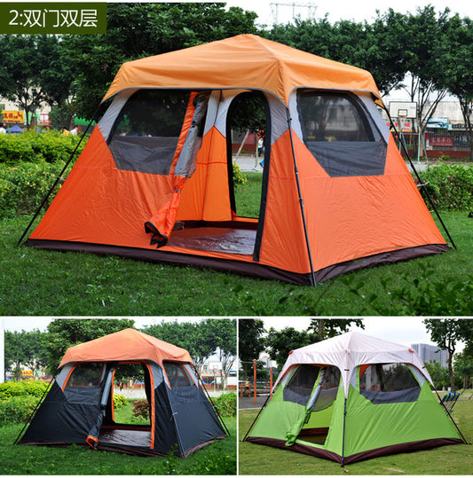 Desert Windproof Waterproof Inflatable Camping Bell Tent Outdoor Glamping  House Inflatable Camping Tent