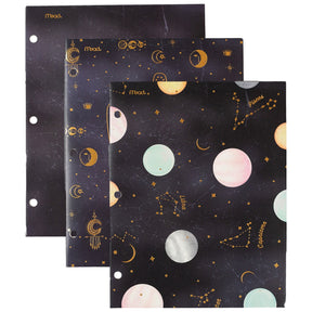Wegrijden Roman Behandeling 3pk Mead Astrology Folders – Constellations, Moons & Palmistry