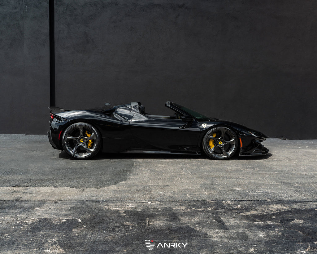 sideview of the ANRKY XR-205 Ferrari sf90 spider