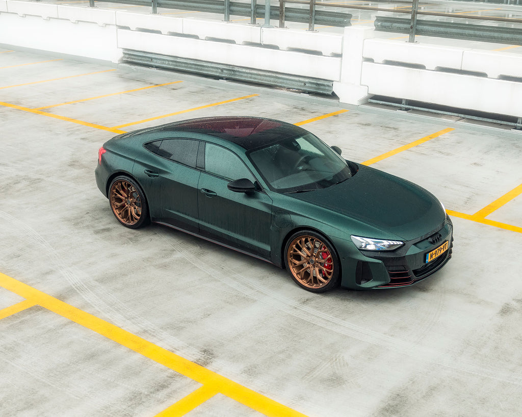 Brushed Olympic Bronze wheels by Brixton forged