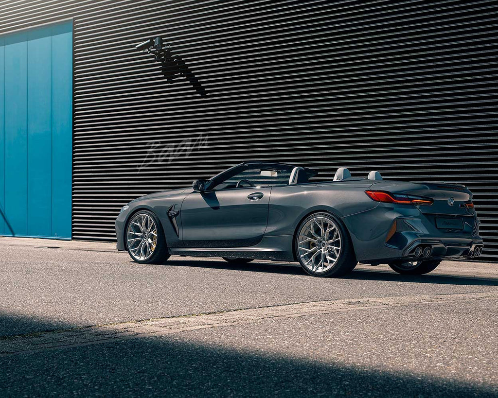 BMW m8 with 21 inch wheels