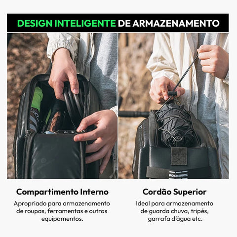 Bolsa para Bicicleta, Bolsa de Selim Impermeável, Rockbros, Bolsa de Selim Impermeável, Bolsa de Ciclista