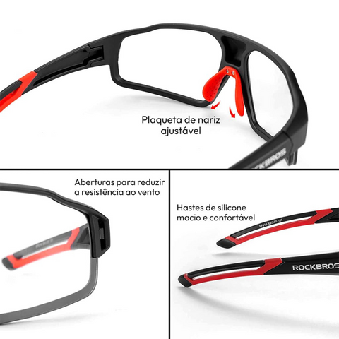 Óculos Rockbros, óculos profissionais, óculos para ciclismo, óculos para bicicleta, óculos para bicicleta, Óculos fotocromáticos, óculos esportivos