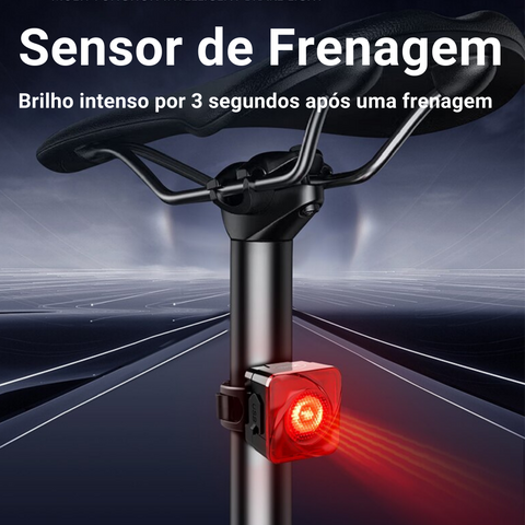 Lanterna traseira para bicicleta, lanterna para bicicleta, sensor de frenagem, Farol para bicicleta, Lanterna traseira inteligente
