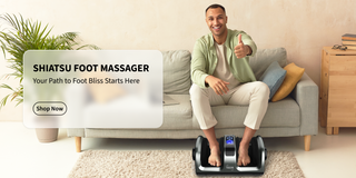 TISSCARE Shiatsu Foot Massager with Deep Kneading Heat Therapy
