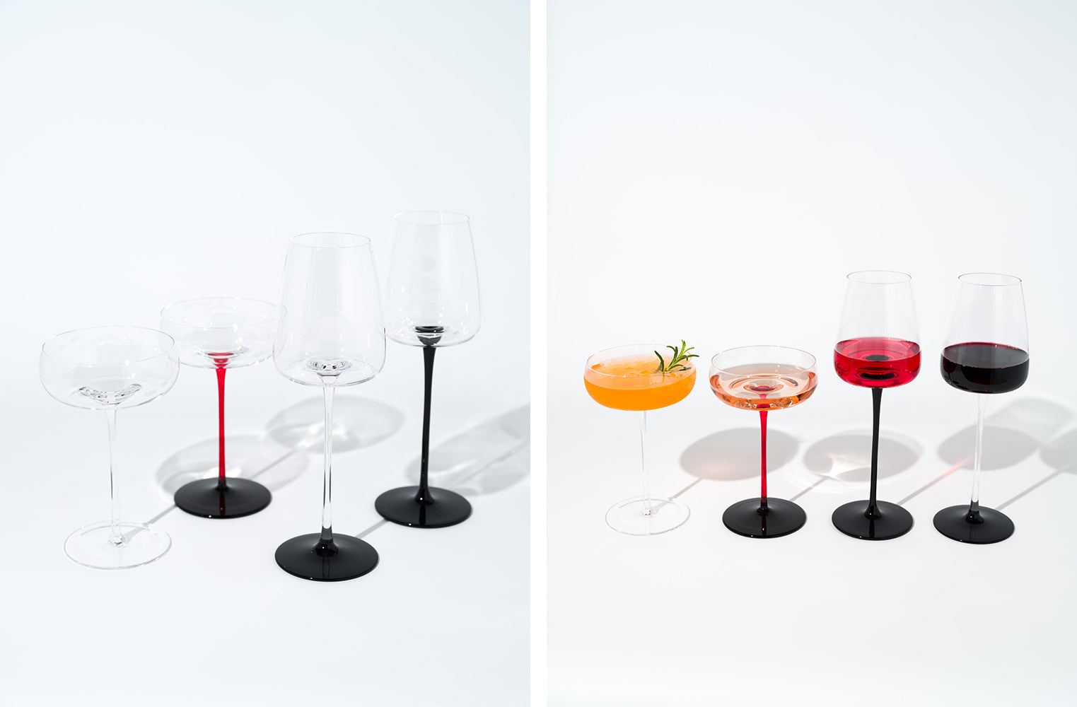 Noir Rouge Wine Glasses Collection