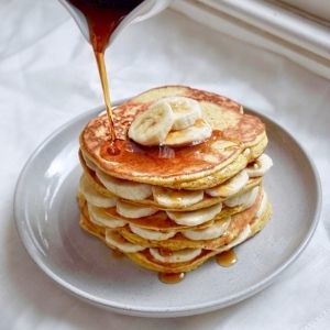 PBCo. pancake stack with banana 