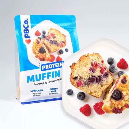PBCo. Protein Muffin Mix 340g (10 Serves) Gluten Free Low Carb - Front of Pack