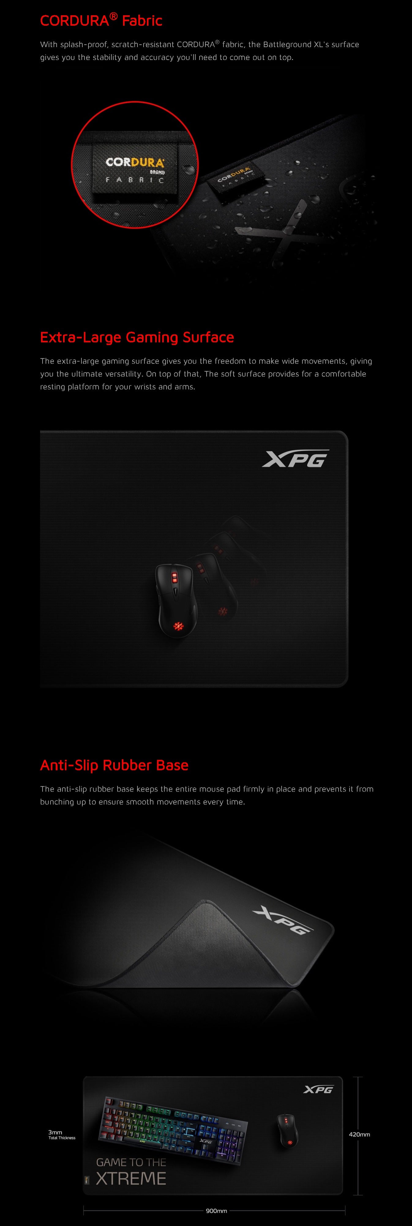 XPG BATTLEGROUND XL Mouse Pad