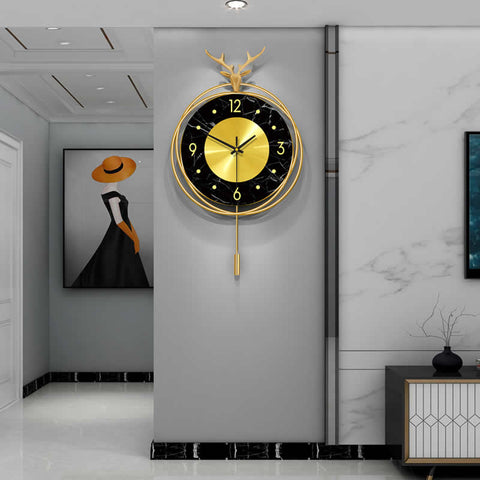 Luxury Nordic Creative Clocks Living Room Wall clecoration