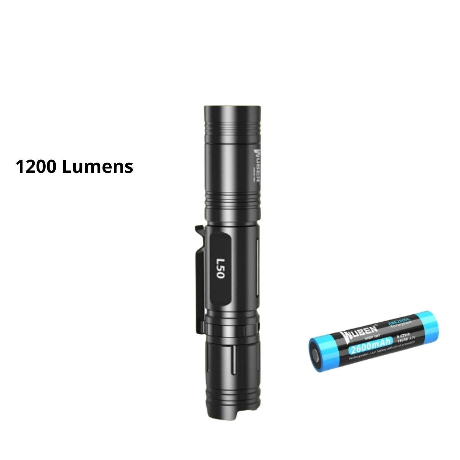 WUBEN C3 Flashlight 1200 High Lumens Rechargeable Flashlights 6