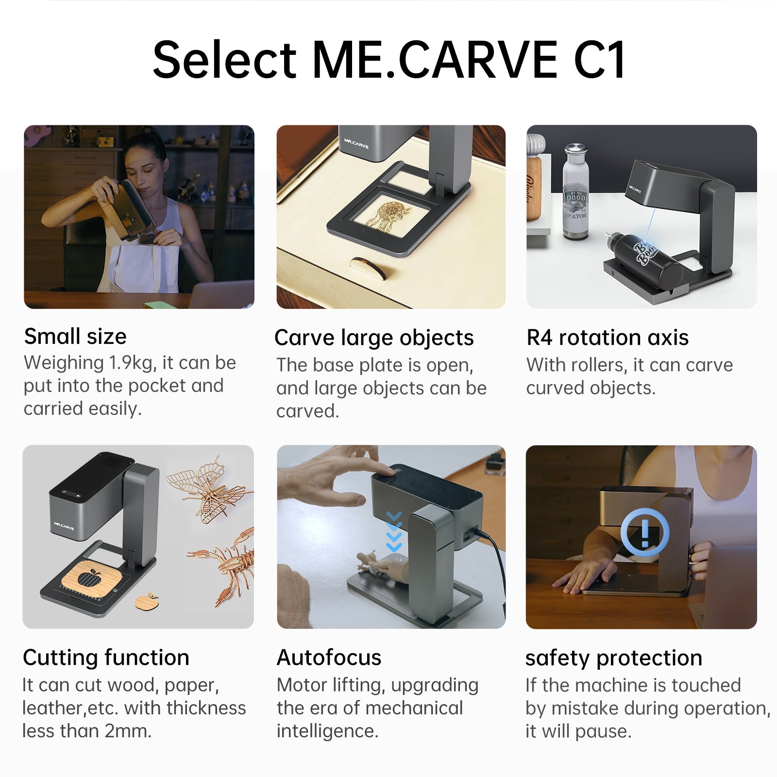 Portable CNC Laser Wood Engraver Machine – Caymay