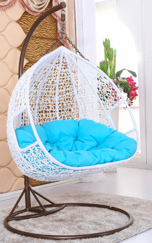 double basket swing chair