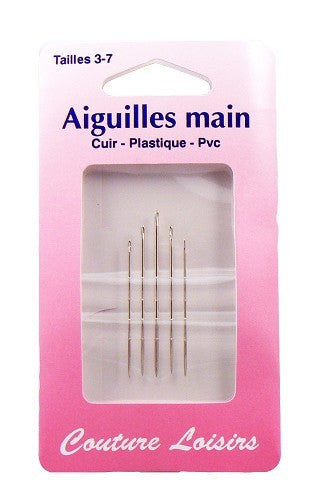 Aiguilles diverses - Aiguilles cuir main - Couture loisirs