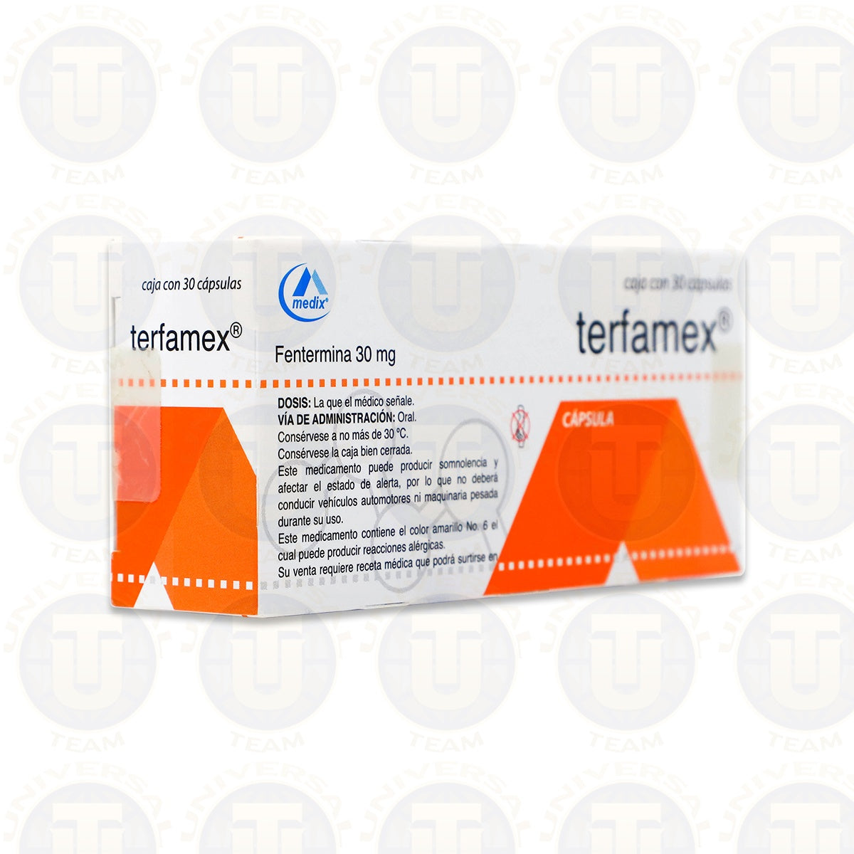 Terfamex 30 Mg / 30 Caps Medix – Universal Team