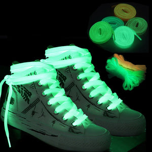 Premium Luminous Shoe Laces - Vibrant Day & Glow-in-the-Dark Night Colors - Practical Products