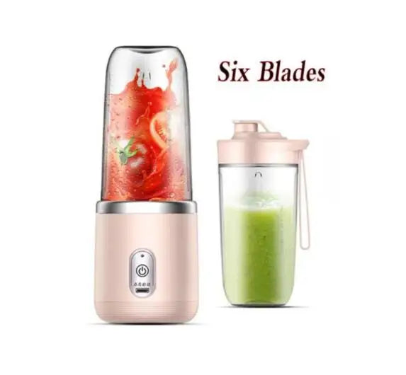 Portable USB Electric Juicer Blender - Double Cup Multifunctional Fruit Mixer & Milkshake Maker