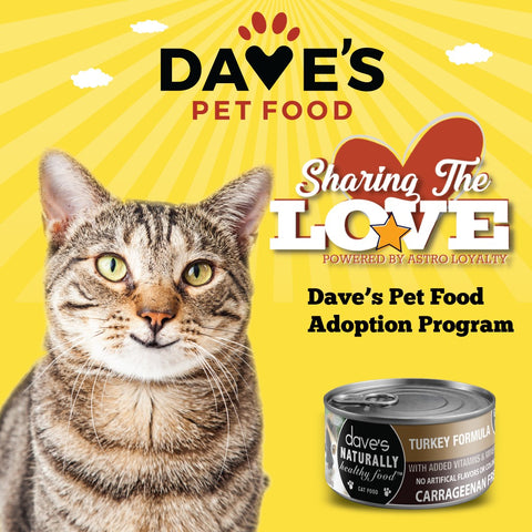 Dave's Pet Food Astro Rescue Share The Love Program For Cats