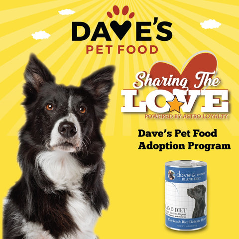 Dave's Pet Food Astro Rescue Share The Love Program For Dogs