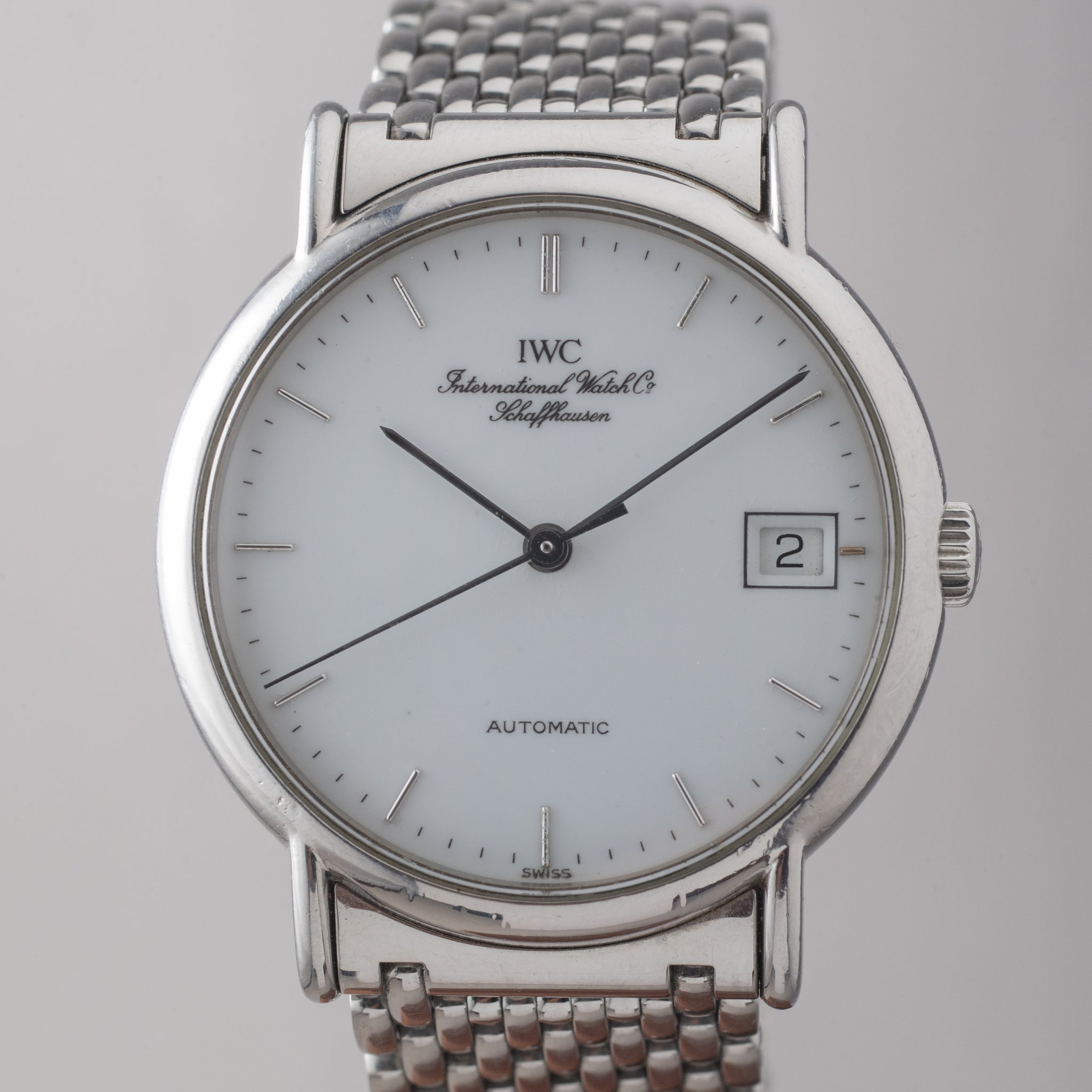 IWC ポートフィノ エナメル 白文字盤 シャウハウゼン - 腕時計(アナログ)