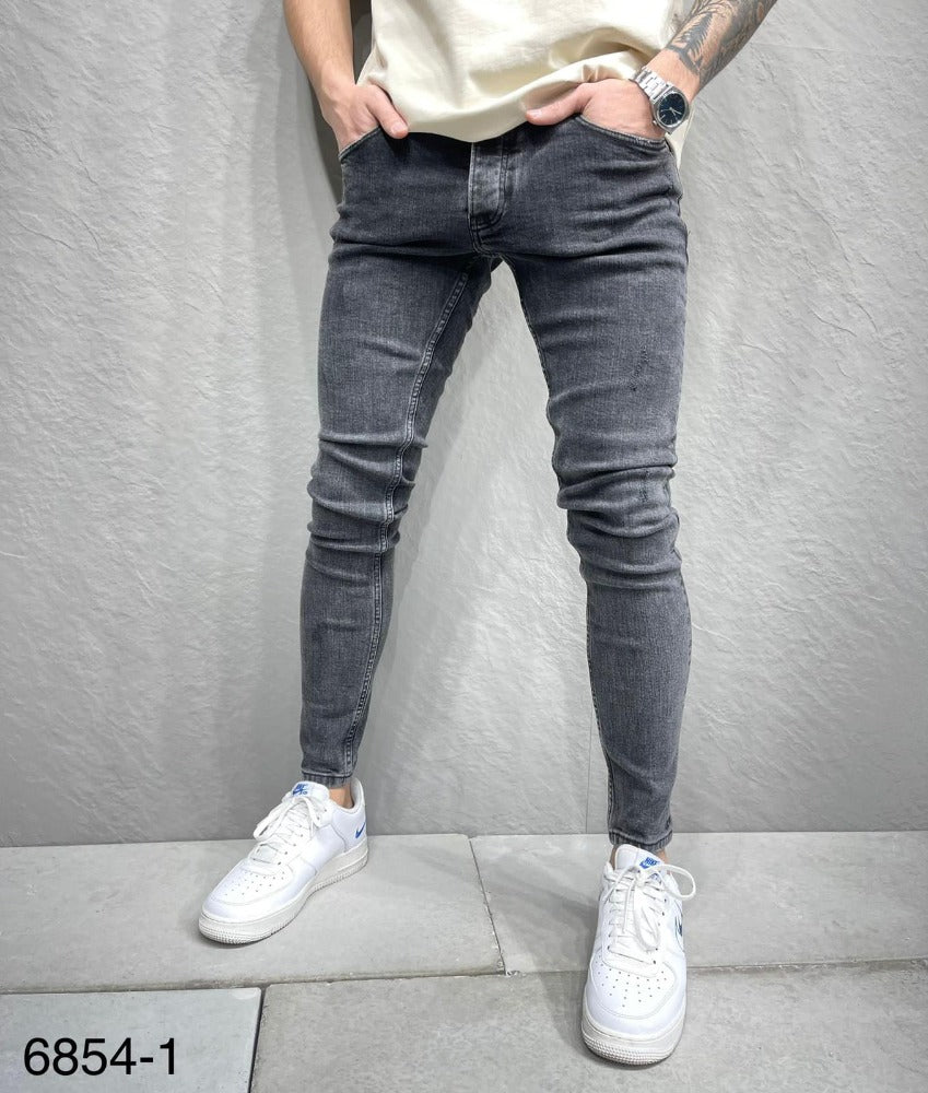 2Y - Jean gris foncé fashion skinny homme | ILANNFIVE