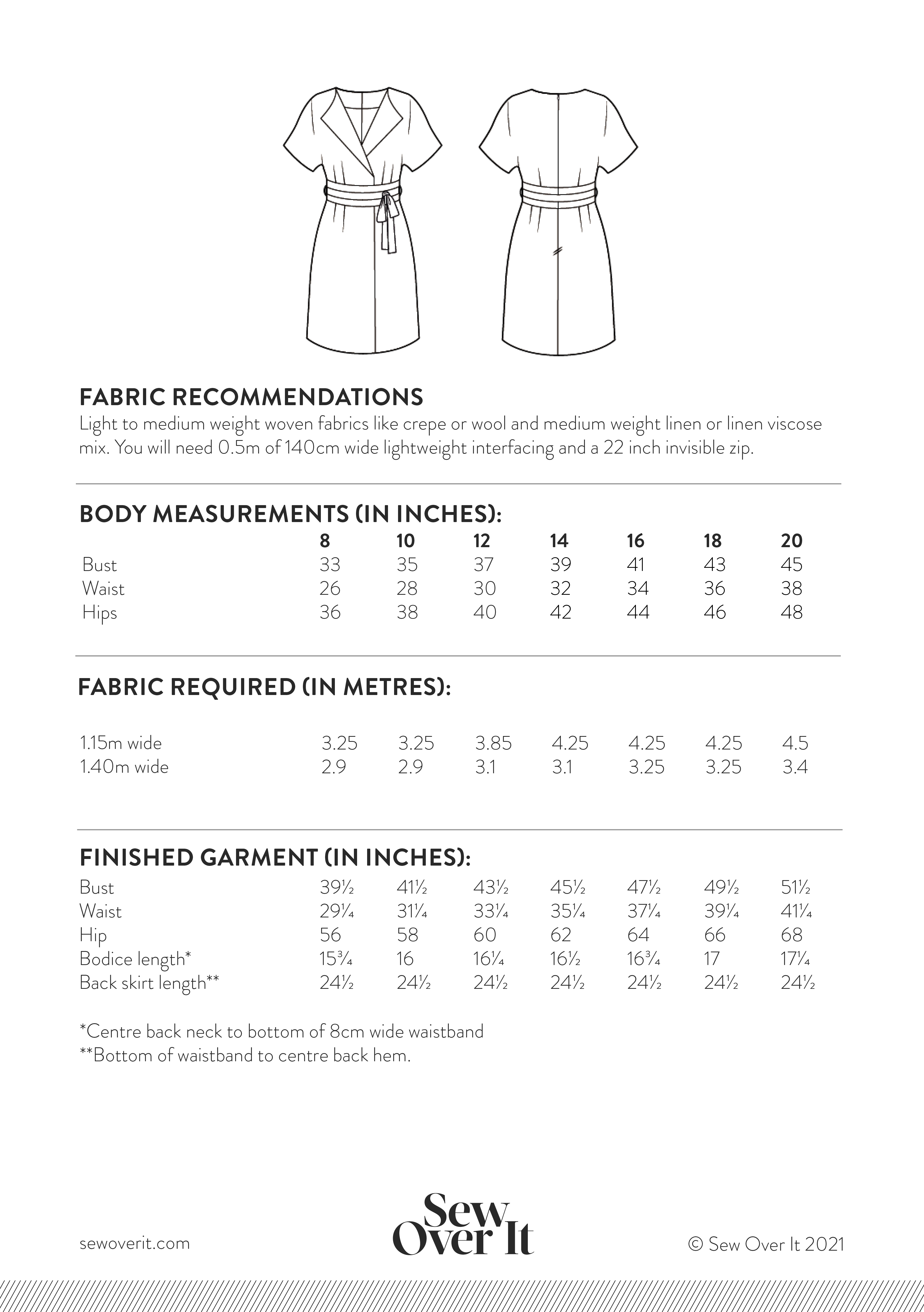 Charlotte Dress PDF Sewing Pattern - Sew Over It