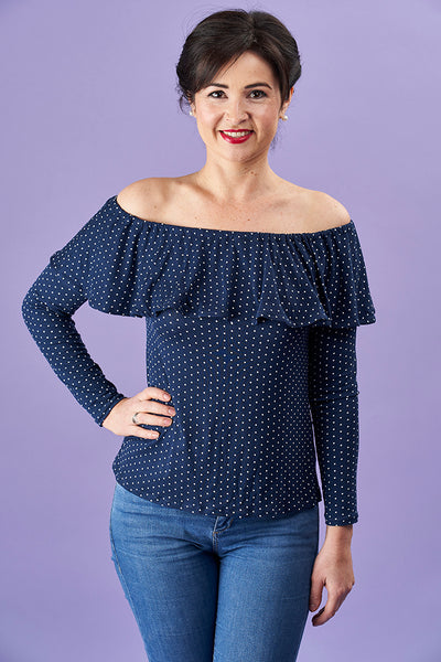 Lucia Top Sewing Pattern by Sew Over It :: super on-trend jersey top