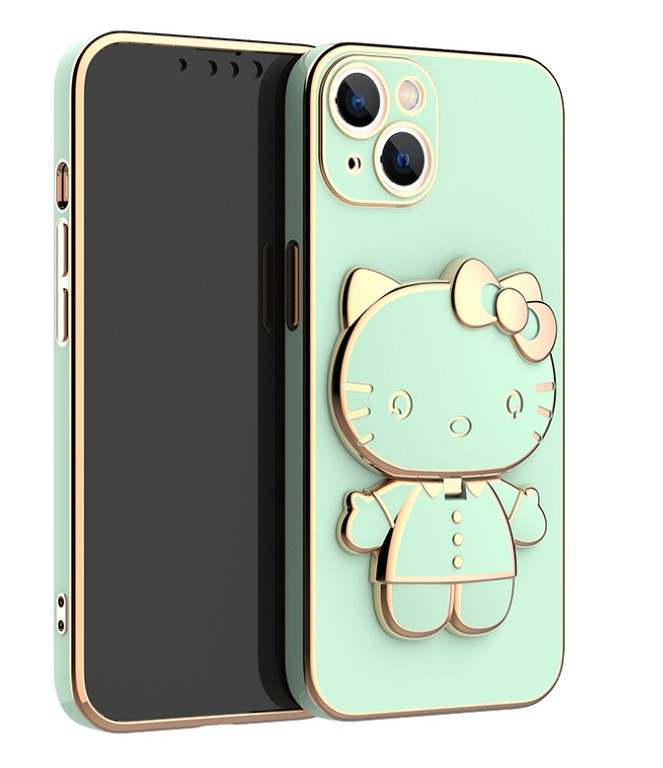 Kawaii katt mobildeksel med speil - MiniShop product image