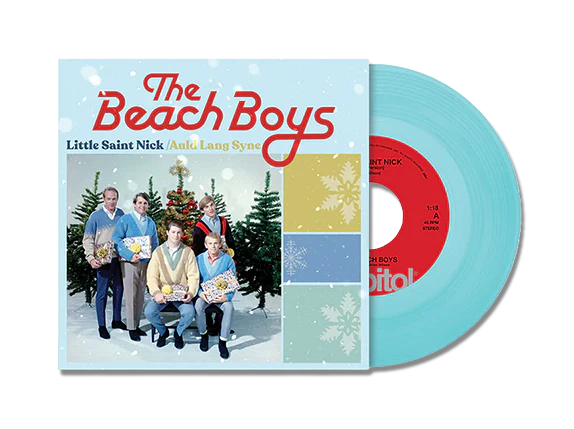 The Beach Boys "Little Saint Nick / Auld Lang Syne" 7" Single (Ice Blue Vinyl)