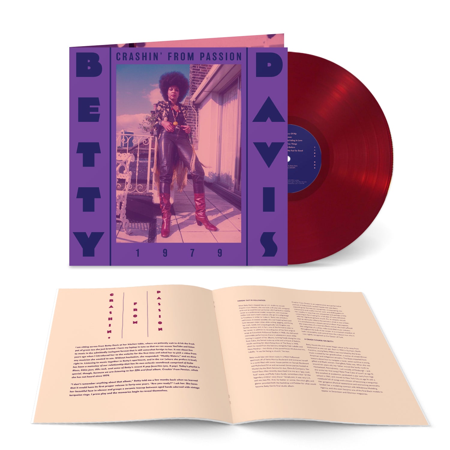 Betty Davis "Crashin' From Passion" LP (Red Vinyl)