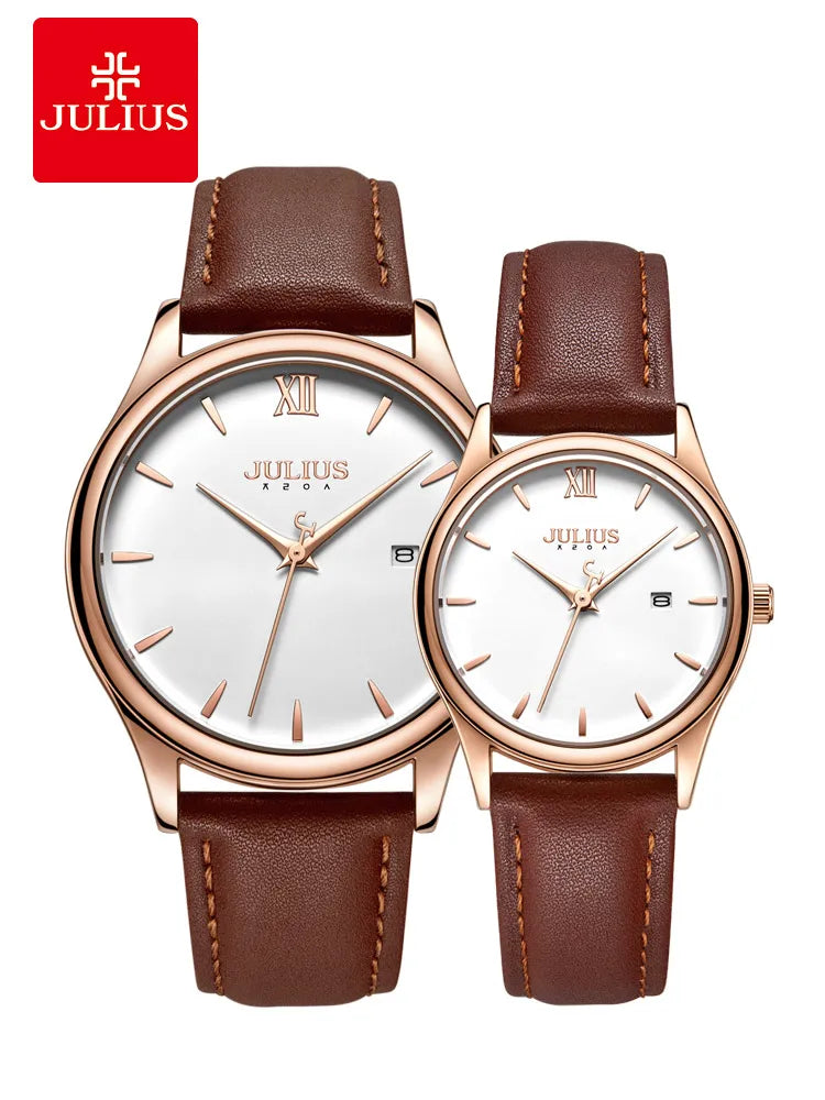 Auto Date Men's Watch Women's Watch Japan Quartz Leather Gift