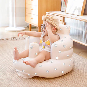 Infant Shining Baby Inflatable Sofa Children Puff Portable Bath Chairs PVC Multifunctional Seat Practice Sitting Bath Stool - Global Sales & Service Ecommerce