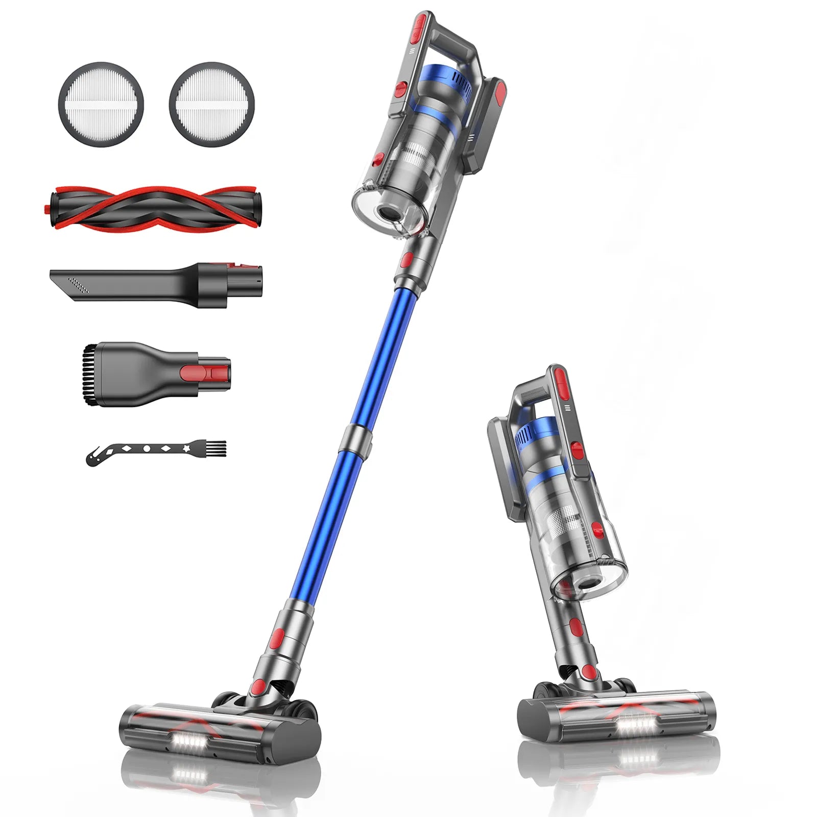 BUTURE JR500 450W 36000PA Suction Power Handheld Cordless Wireless Vacuum Cleaner Home Appliance 1.2L Dust Cup Removable Battery