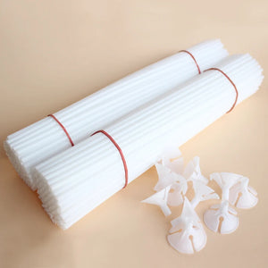 20/40/60/100 Pcs Plastic White Balloon Sticks Holders - Global Sales & Service Ecommerce
