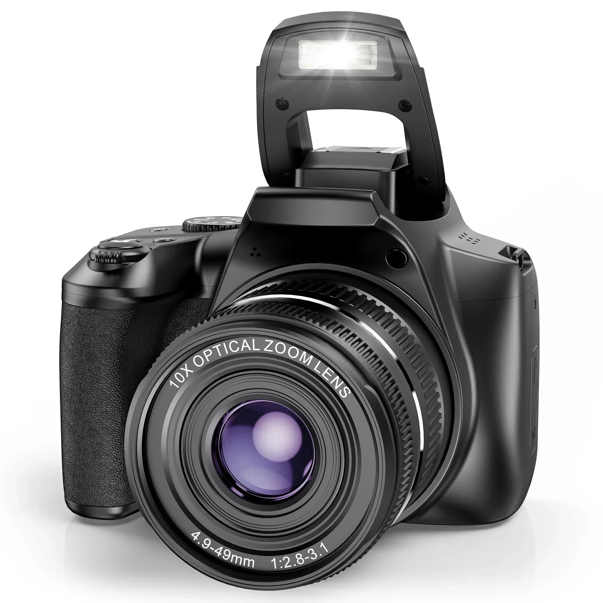 10X Optical Zoom DSLR Cameras 4K Digital Camera for Photography 64MP WiFi Auto Focus Livestream Webcam Video Camera for YouTube