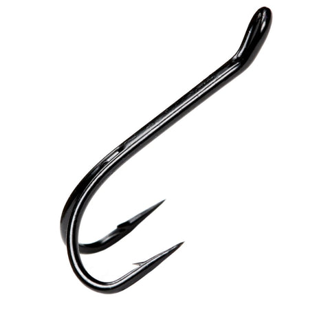 Tigofly 20 pcs/lot Black Double Hook Fly Tying Hooks Strong Double Claws  Salmon Trout Fly Fishing Barbed Duplex Hooks Size 4# : : Sports  & Outdoors