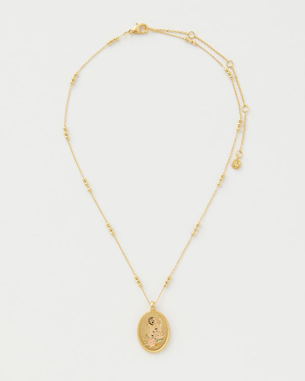 Fable Zodiac England - Gold-Plated US Libra Necklace