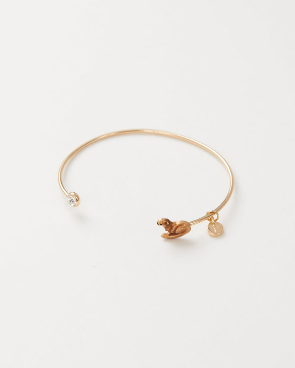 Baby Girl Charm Enamel Bangle