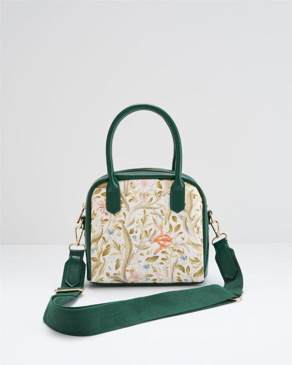 Fable Eloise Large Bowling Bag Iris Green and FREE Oversized Bow