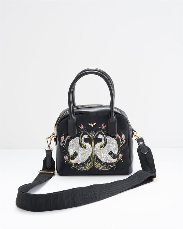 Authentic Coach MINI BENNETT SATCHEL WITH FLORAL EMBROIDERY