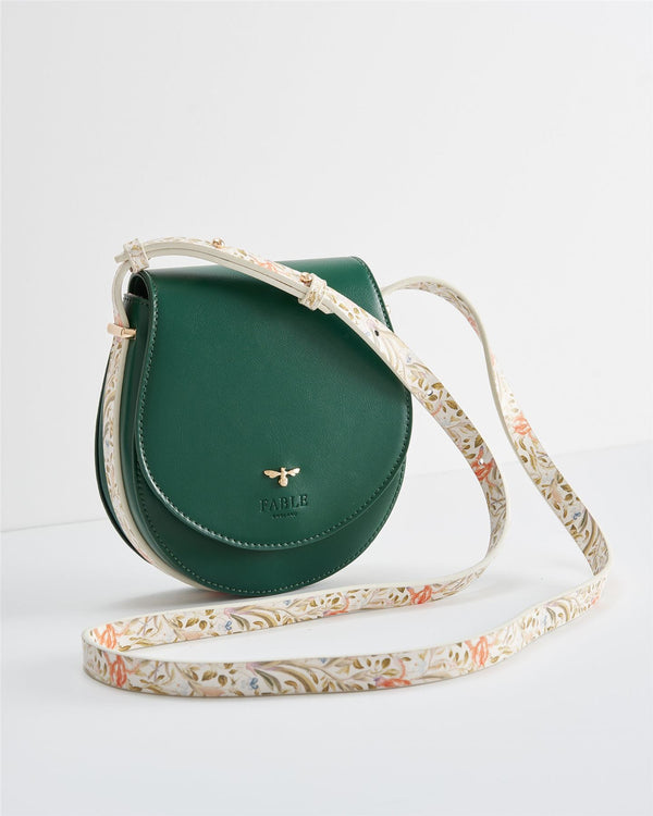 Fable Blue Tit Embroidered Mini Saddle Bag, Fable England