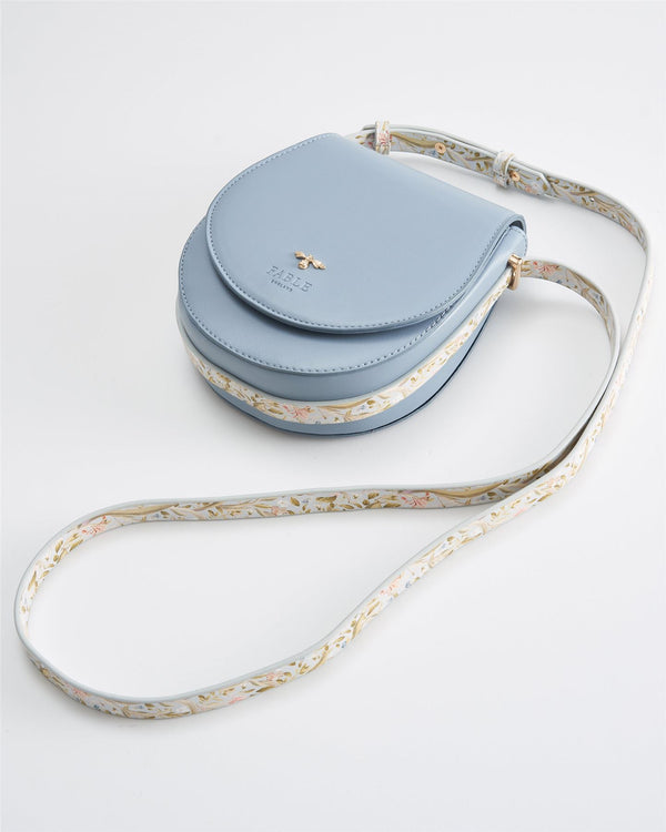 Fable Blue Tit Embroidered Mini Saddle Bag, Fable England