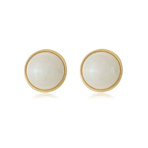 EARRINGS SHELL PEARL BUTTON - MiDeSimone