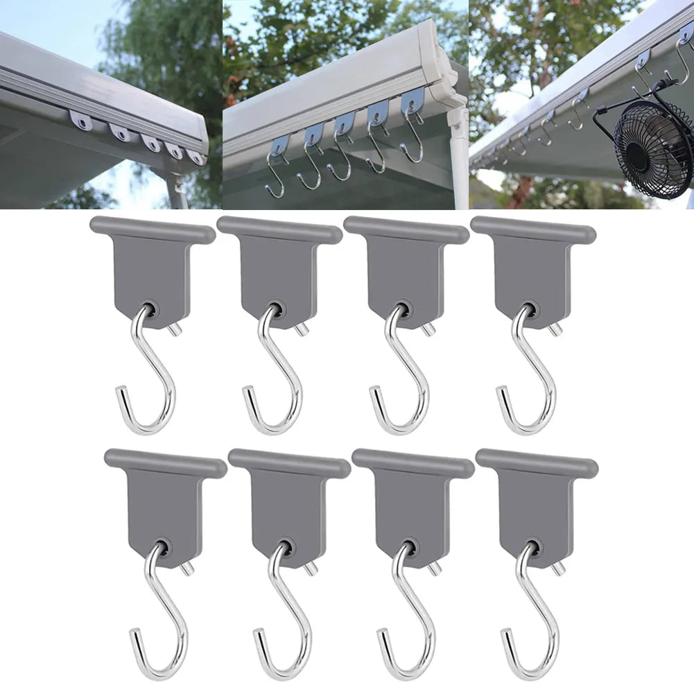 S-shaped Camping Awning Hooks Clips for RV