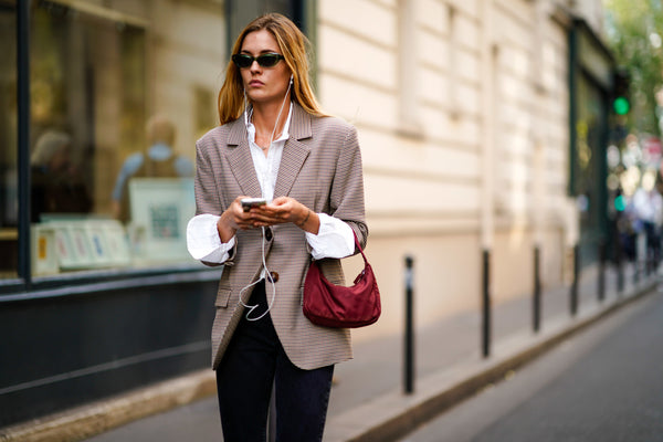 White shirt with a jacket