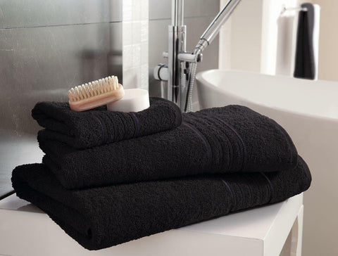 A black towel